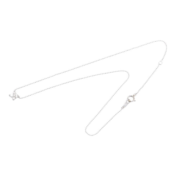 ポンテヴェキオ K18WG ホワイトゴールド ダイヤ0.31ct フラワー モチーフ ペンダントネックレス レディース Ponte Vecchio 【中古】
