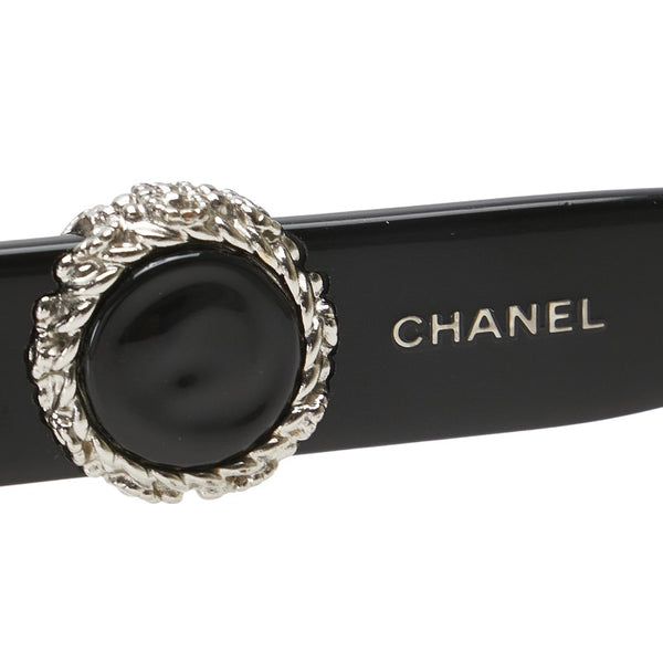 シャネル ココマーク メガネ 度入り ブラック プラスチック メタル レディース CHANEL 【中古】