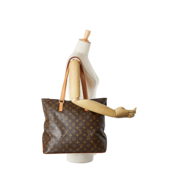 ルイ ヴィトン モノグラム カバ メゾ トートバッグ ショルダーバッグ M51151 ブラウン PVC レザー レディース LOUIS VUITTON 【中古】