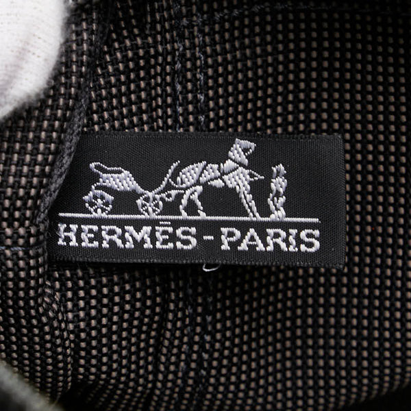エルメス エールラインPM ハンドバッグ トートバッグ グレー キャンバス レディース HERMES 【中古】
