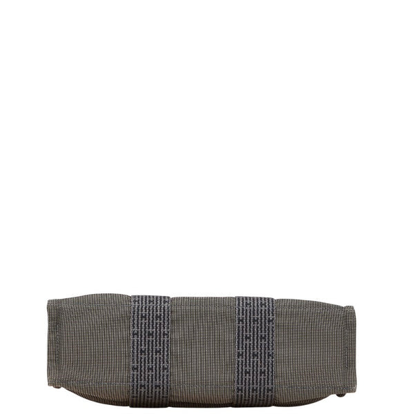 エルメス エールラインPM ハンドバッグ トートバッグ グレー キャンバス レディース HERMES 【中古】