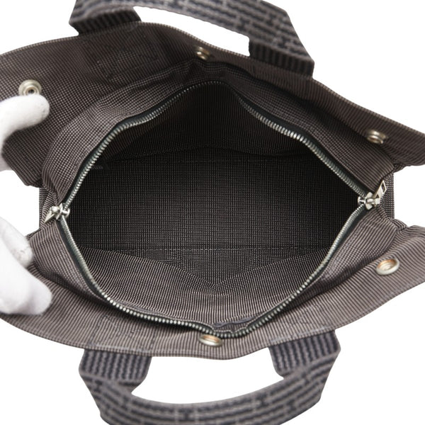 エルメス エールラインPM ハンドバッグ トートバッグ グレー キャンバス レディース HERMES 【中古】