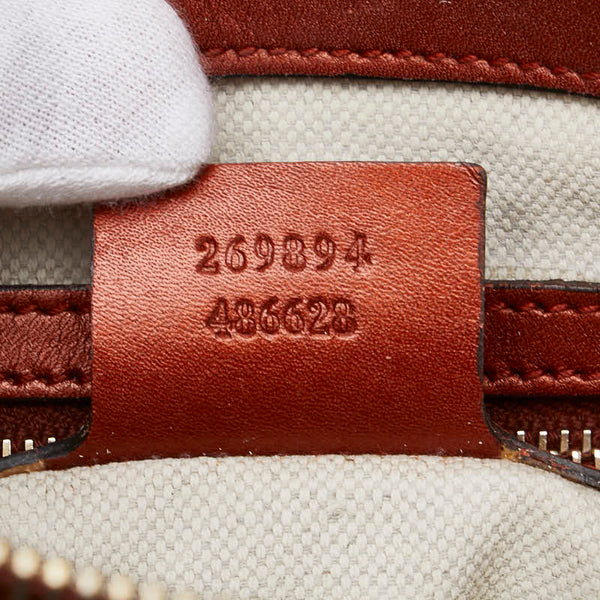 グッチ GGキャンバス メイフェア ハンドバッグ ショルダーバッグ 2WAY 269894 ベージュ オレンジ キャンバス レザー レディース GUCCI 【中古】