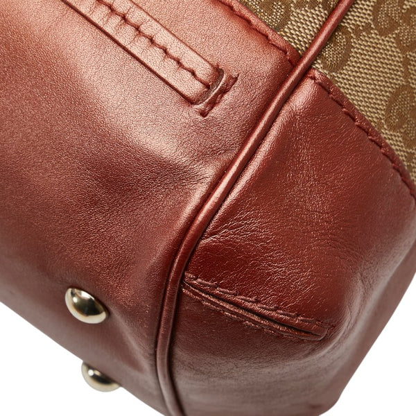 グッチ GGキャンバス メイフェア ハンドバッグ ショルダーバッグ 2WAY 269894 ベージュ オレンジ キャンバス レザー レディース GUCCI 【中古】