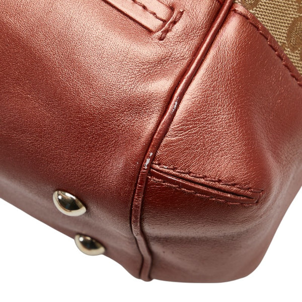 グッチ GGキャンバス メイフェア ハンドバッグ ショルダーバッグ 2WAY 269894 ベージュ オレンジ キャンバス レザー レディース GUCCI 【中古】