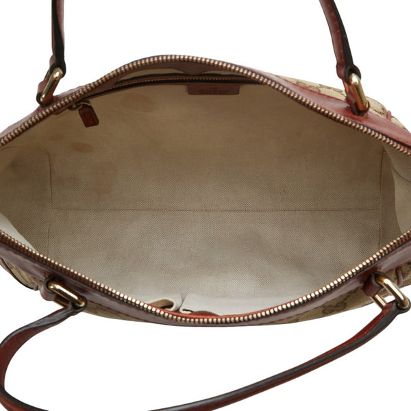 グッチ GGキャンバス メイフェア ハンドバッグ ショルダーバッグ 2WAY 269894 ベージュ オレンジ キャンバス レザー レディース GUCCI 【中古】