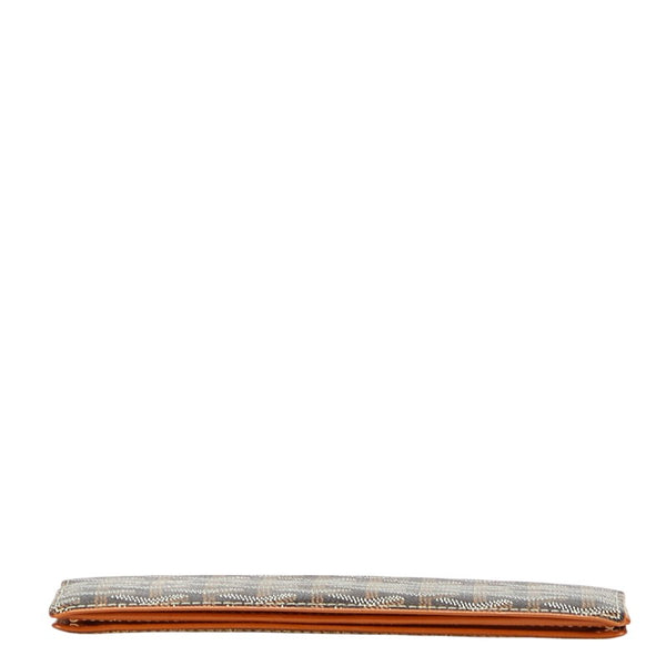 ゴヤール ヘリンボーン 長財布 ブラウン PVC レディース GOYARD 【中古】