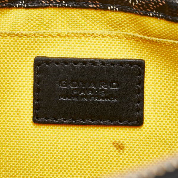 ゴヤール ミロワールPM セカンドバッグ クラッチバッグ ブラック マルチカラー PVC レザー レディース GOYARD 【中古】