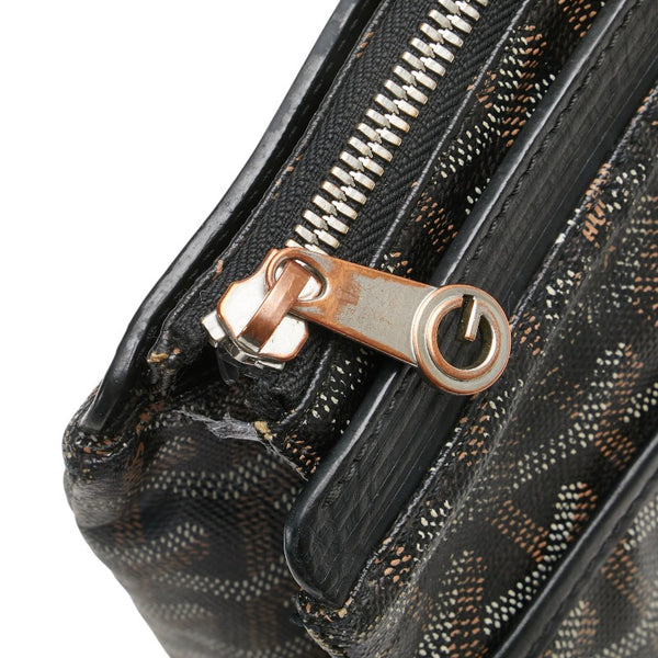 ゴヤール ミロワールPM セカンドバッグ クラッチバッグ ブラック マルチカラー PVC レザー レディース GOYARD 【中古】