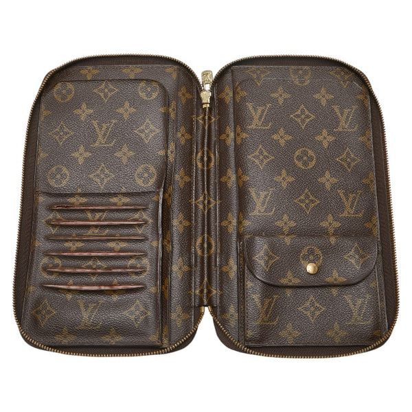 ルイ ヴィトン モノグラム ポッシュエスカパド 二つ折り財布 M60113 ブラウン 茶 PVC レザー レディース LOUIS VUITTON 【中古】