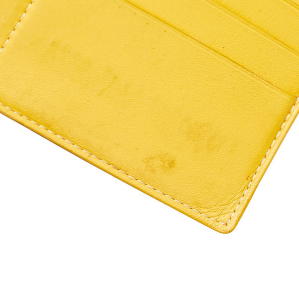 ゴヤール ヘリンボーン 長財布 イエロー PVC レザー レディース GOYARD 【中古】