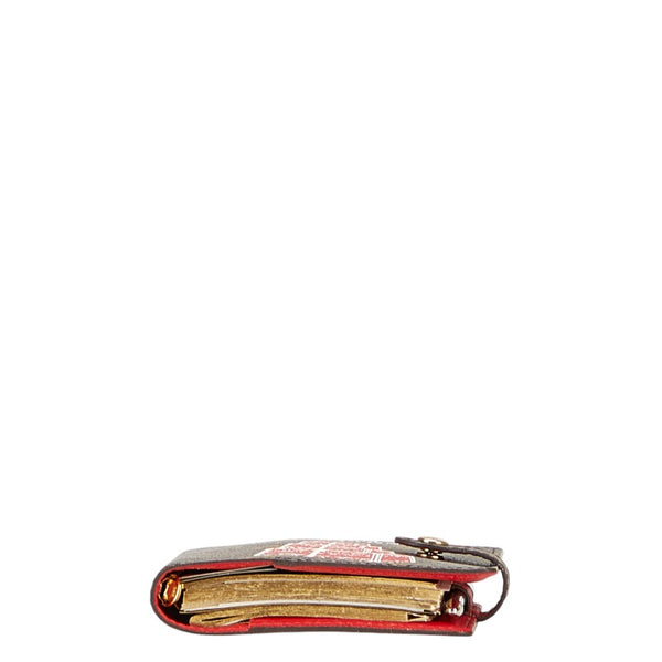 ルイ ヴィトン モノグラム マルアンピレ アジェンダPM 手帳 R20966 ブラウン レッド PVC レザー レディース LOUIS VUITTON 【中古】