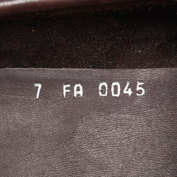 ルイ ヴィトン ヴィトンカップ デッキシューズ サイズ:7 ブラウン イエロー レザー メンズ LOUIS VUITTON 【中古】