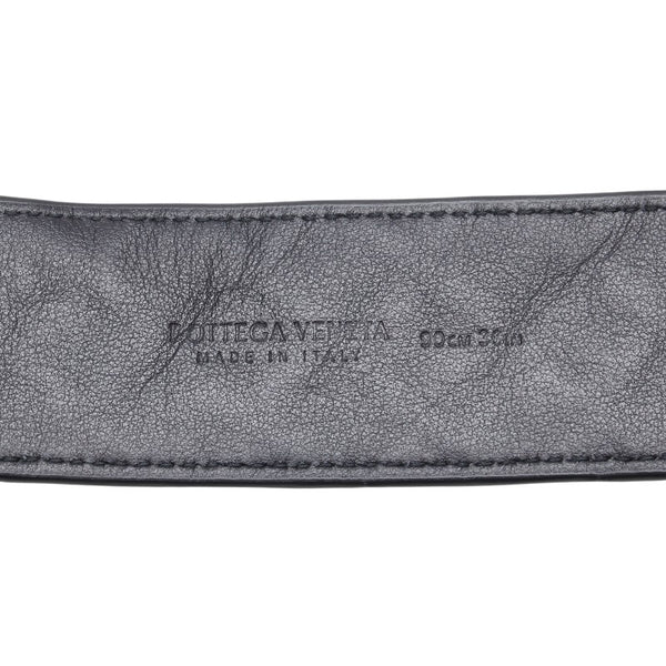 ボッテガヴェネタ イントレチャート ベルト:90/36 ネイビー レザー メンズ BOTTEGAVENETA 【中古】