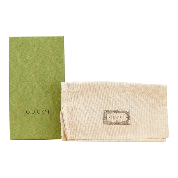 グッチ GGスプリーム ネオヴィンテージ ラウンドファスナー 長財布 473953 ベージュ ブラウン PVC レザー レディース GUCCI 【中古】