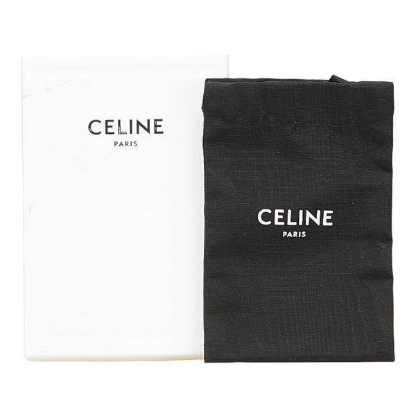セリーヌ トリオンフ カードケース ブラック ブラウン PVC レザー レディース CELINE 【中古】