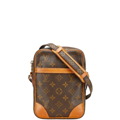 ルイ ヴィトン モノグラム ダヌーブ 斜め掛け ショルダーバッグ M45266 ブラウン PVC レザー レディース LOUIS VUITTON 【中古】