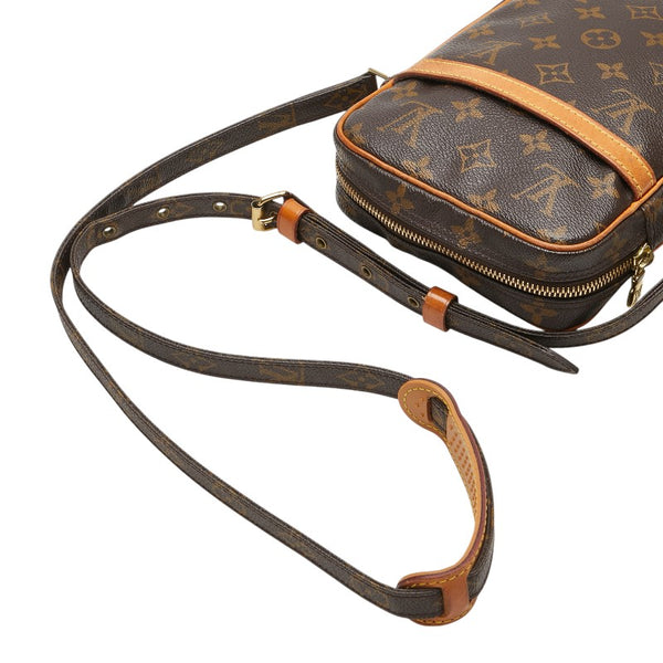 ルイ ヴィトン モノグラム ダヌーブ 斜め掛け ショルダーバッグ M45266 ブラウン PVC レザー レディース LOUIS VUITTON 【中古】