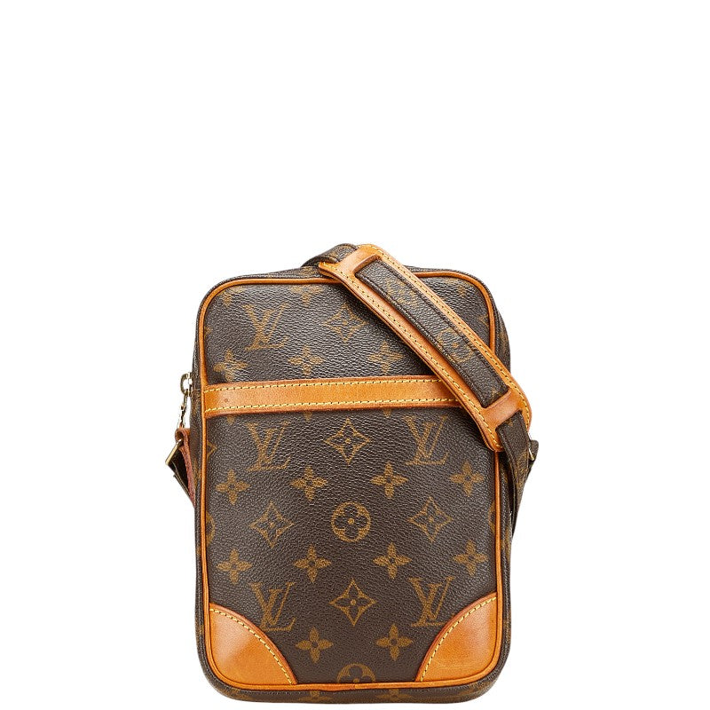 ルイ ヴィトン モノグラム ダヌーブ 斜め掛け ショルダーバッグ M45266 ブラウン PVC レザー レディース LOUIS VUITTON 【中古】