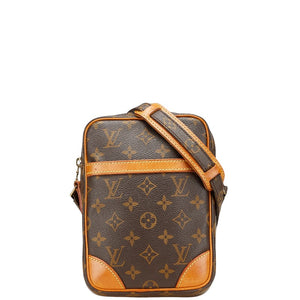ルイ ヴィトン モノグラム ダヌーブ 斜め掛け ショルダーバッグ M45266 ブラウン PVC レザー レディース LOUIS VUITTON 【中古】