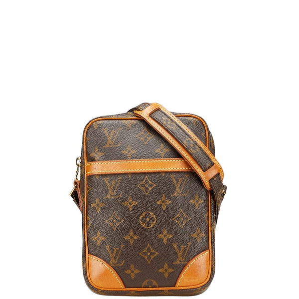 ルイ ヴィトン モノグラム ダヌーブ 斜め掛け ショルダーバッグ M45266 ブラウン PVC レザー レディース LOUIS VUITTON 【中古】