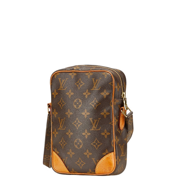 ルイ ヴィトン モノグラム ダヌーブ 斜め掛け ショルダーバッグ M45266 ブラウン PVC レザー レディース LOUIS VUITTON 【中古】
