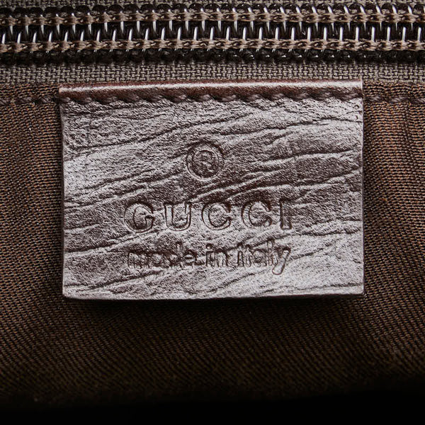 グッチ GGスプリーム トートバッグ 131220 ブラウン PVC レザー レディース GUCCI 【中古】