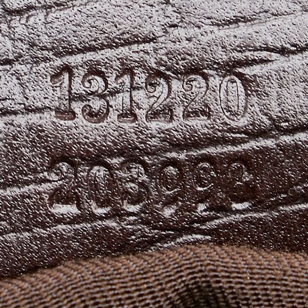 グッチ GGスプリーム トートバッグ 131220 ブラウン PVC レザー レディース GUCCI 【中古】