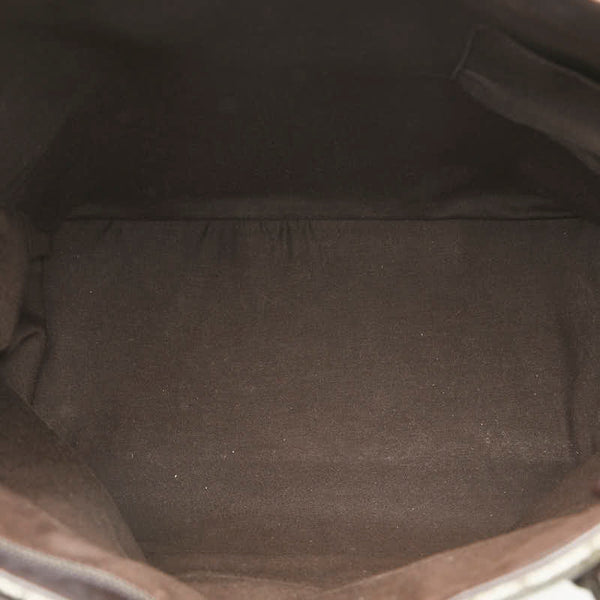 グッチ GGスプリーム トートバッグ 131220 ブラウン PVC レザー レディース GUCCI 【中古】