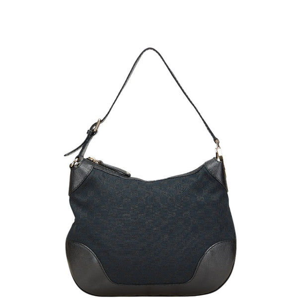 グッチ GGキャンバス ワンショルダーバッグ 211810 ブラック キャンバス レザー レディース GUCCI 【中古】