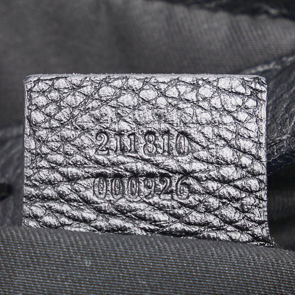グッチ GGキャンバス ワンショルダーバッグ 211810 ブラック キャンバス レザー レディース GUCCI 【中古】