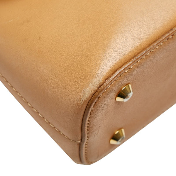 バーバリー ノバチェック ロゴ ワンショルダーバッグ ベージュ レザー レディース BURBERRY 【中古】