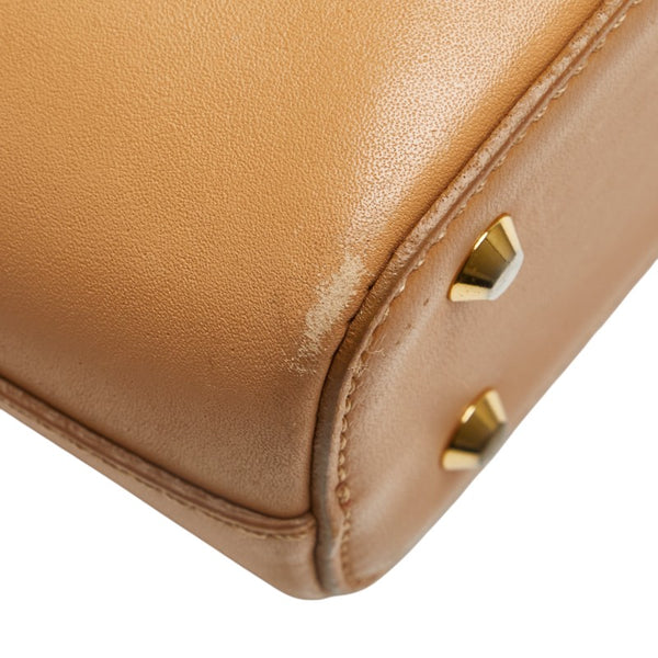 バーバリー ノバチェック ロゴ ワンショルダーバッグ ベージュ レザー レディース BURBERRY 【中古】