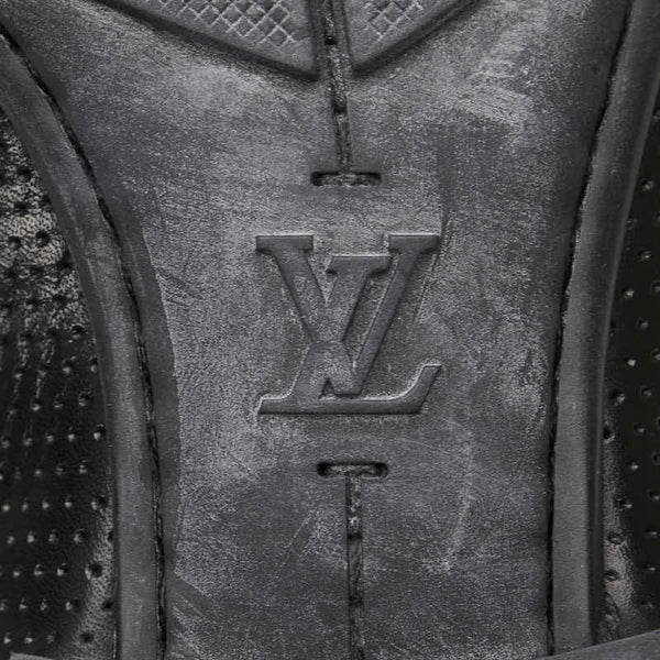 ルイ ヴィトン パンチング ドレスシューズ サイズ：7 ブラック レザー メンズ LOUIS VUITTON 【中古】