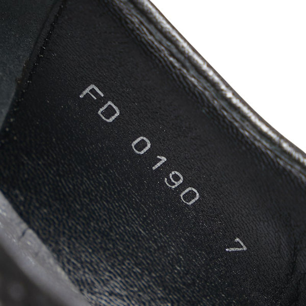 ルイ ヴィトン パンチング ドレスシューズ サイズ：7 ブラック レザー メンズ LOUIS VUITTON 【中古】