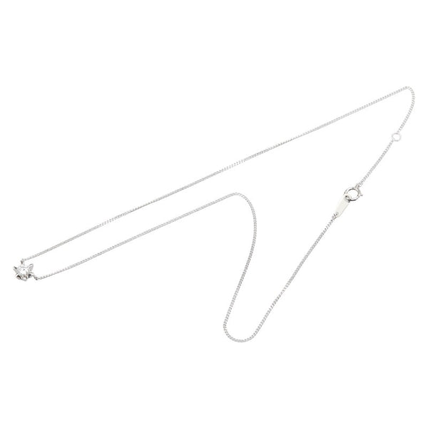 Pt900 プラチナ Pt850 プラチナ ダイヤ0.312ct プチ ネックレス レディース 【中古】
