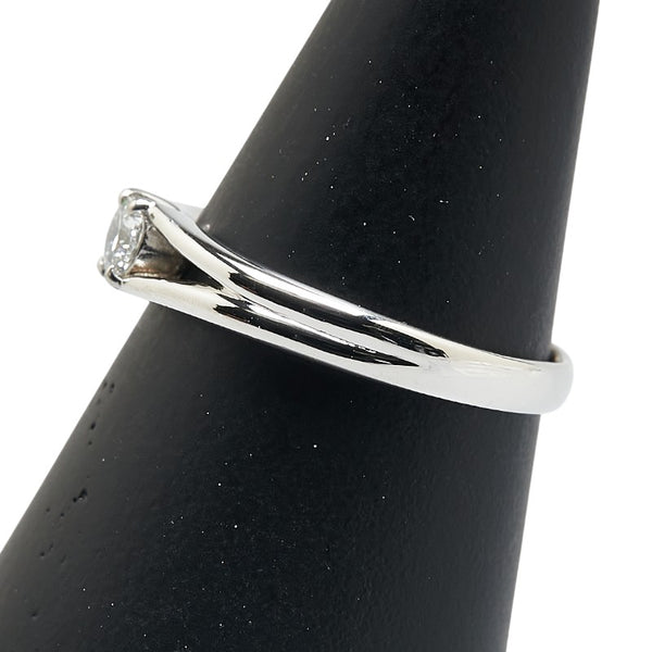 Pt900 プラチナ ダイヤ0.18ct リング 指輪 レディース 13号 【中古】