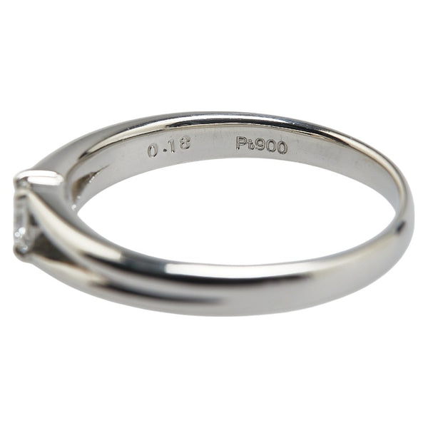 Pt900 プラチナ ダイヤ0.18ct リング 指輪 レディース 13号 【中古】