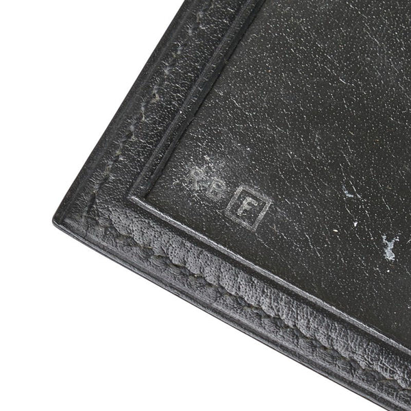 エルメス 4面 ミニ フォトケース フレーム ブラック シェーブル レディース HERMES 【中古】