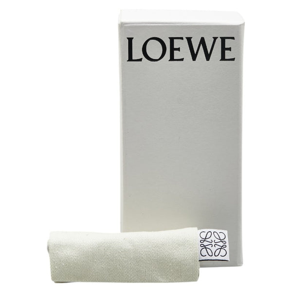 ロエベ アナグラムロゴ スラップ スモール ブレスレット バングル ブラウン レザー レディース LOEWE 【中古】