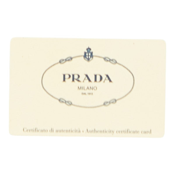 プラダ 三角ロゴプレート ポーチ ブラック ナイロン レディース PRADA 【中古】