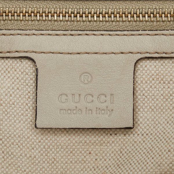 グッチ マイクログッチシマ ハンドバッグ ショルダーバッグ 2WAY 309614 アイボリー ホワイト レザー レディース GUCCI 【中古】