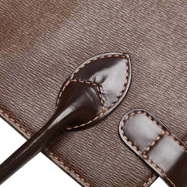 バーバリー ノバチェック ハンドバッグ ブラウン レザー レディース BURBERRY 【中古】