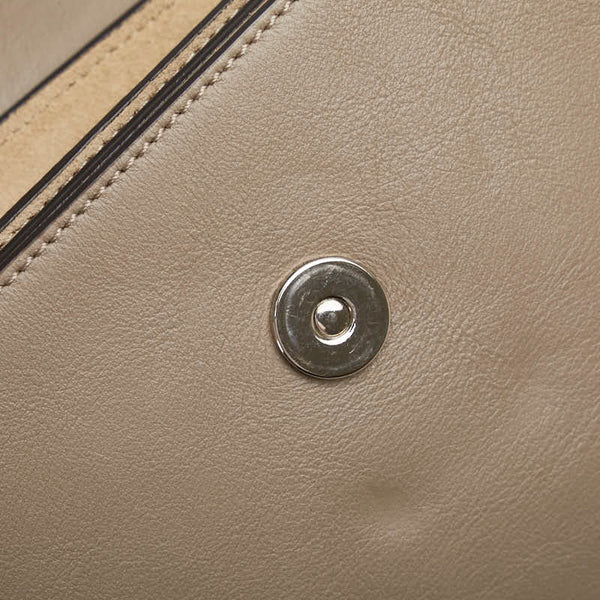 クロエ フェイ スモール ショルダーバッグ ベージュ スウェット レザー レディース Chloe 【中古】