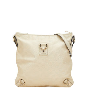 グッチ グッチシマ アビー 斜め掛け ショルダーバッグ 131326 ベージュ レザー レディース GUCCI 【中古】