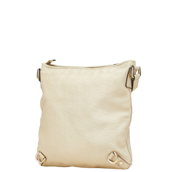 グッチ グッチシマ アビー 斜め掛け ショルダーバッグ 131326 ベージュ レザー レディース GUCCI 【中古】