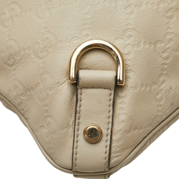 グッチ グッチシマ アビー 斜め掛け ショルダーバッグ 131326 ベージュ レザー レディース GUCCI 【中古】