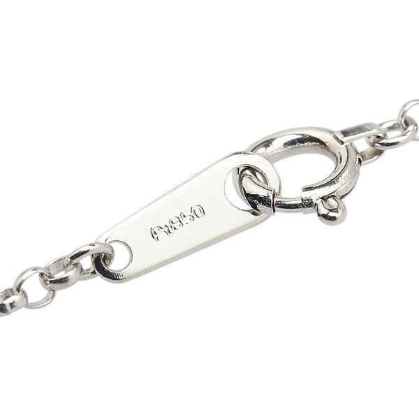 Pt900 プラチナ Pt850 プラチナ ダイヤ0.22ct ペンダントネックレス レディース 【中古】