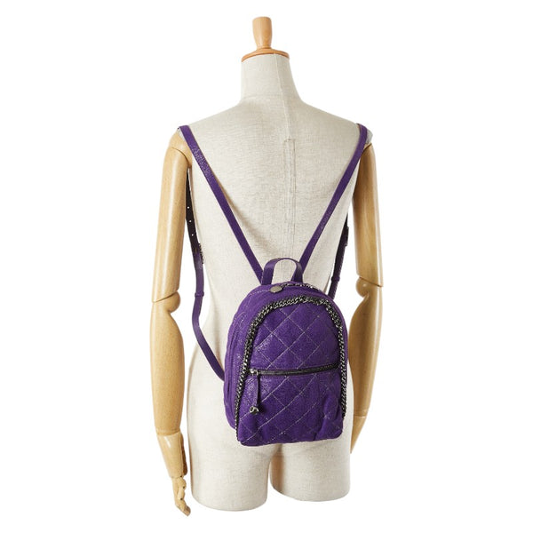 ステラマッカートニー リュック バックパック パープル ポリエステル レザー レディース Stella McCartney 【中古】