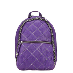 ステラマッカートニー リュック バックパック パープル ポリエステル レザー レディース Stella McCartney 【中古】